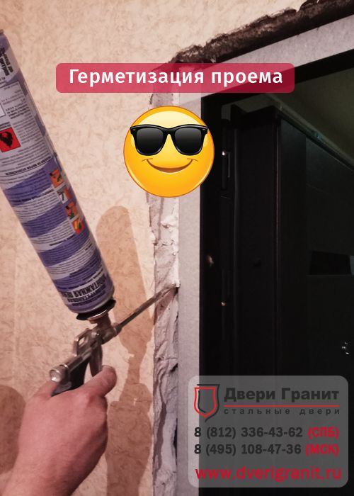 Фотогалерея Установили новую дверь Гранит Ультра 8 М в Девяткино